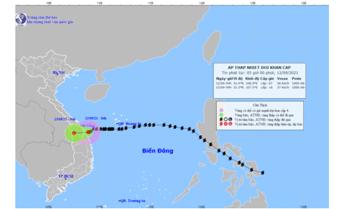 Bão số 5 suy yếu thành áp thấp nhiệt đới gây mưa lớn từ Quảng Bình đến Thanh Hóa