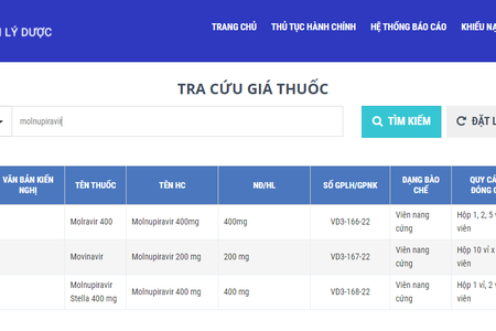 3 loại thuốc Molnupiravir do Việt Nam sản xuất đã có giá bán