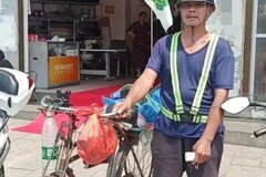Cha khuyết tật đạp xe vượt hơn 2.500km về quê vì lời hứa với con