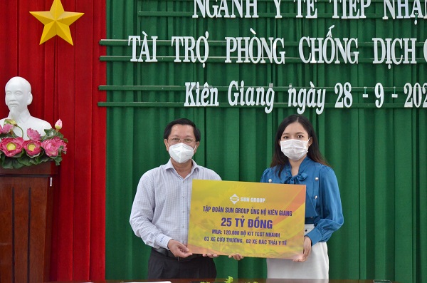 Sun Group hỗ trợ thêm 25 tỷ đồng giúp Kiên Giang chống dịch, chuẩn bị đón khách tới Phú Quốc