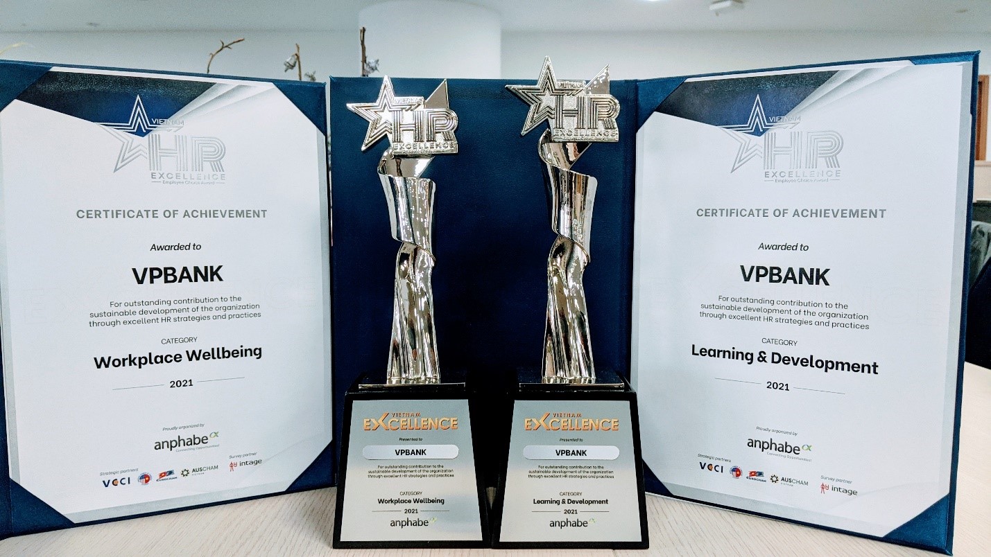 VPBank được vinh danh là ngân hàng tốt nhất về ''Đào tạo và Phát triển nhân viên''